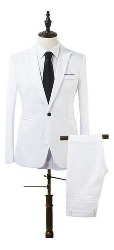 Blazer De Boda De Fiesta Slim-fit De 2 Piezas Para Hombre A