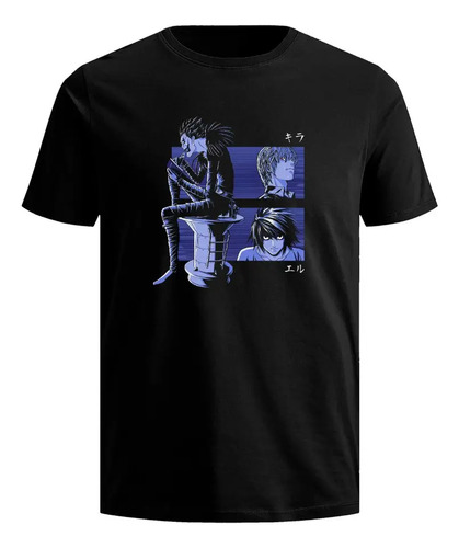 Playera Death Note Hombre Anime Manga Tshirt Metal Gothico