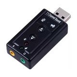 Placa De Sonido Externa Usb 7.1 Jack 3.5 Aux, Micro, Audio.