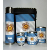 Set Matero Completo Equipo Mate Argentina Personalizados