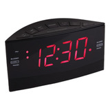 Hannlomax Reloj Despertador Dual Hx-100, Radio Am/fm, Led Ro