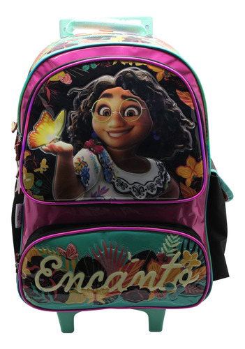 Mochila Con Carro Grande 18 PuLG Disney Encanto Mirabel Orig