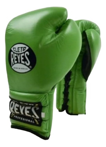 Guantes Cleto Reyes 16 Oz Agujeta Color Verde