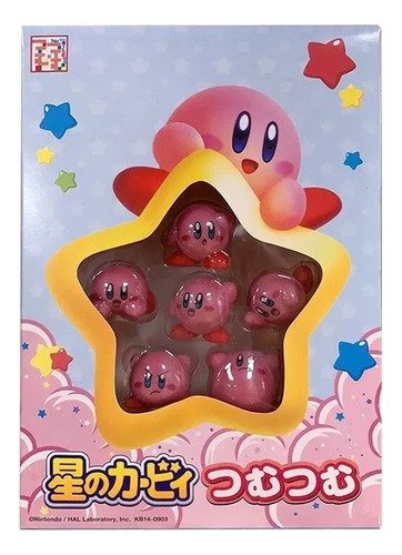10 Unidades/conjunto Kirby Star Statue Cute Kirby Pvc Action