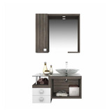Vanitory Moderno Mueble Para Baño Espejo Organizador Vm-210