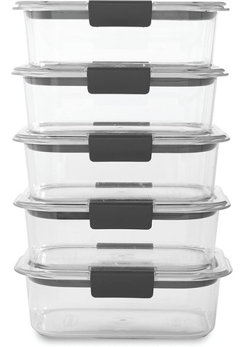 Recipientes Para Alimentos Rubbermaid, Con Tapas, 25 Oz, 5u