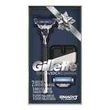 Aparelho Gillette Mach3 Turbo Edição Esp+2 Cargas+suporte