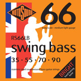 Rs66lb Swing Bass 66 Cuerdas De Guitarra De Bajo De Acero In