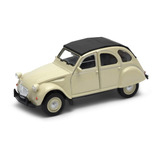 Welly 1:34 Citroen 2cv (soft Top) Crema 43625h-cw