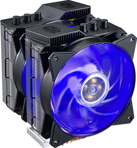 Cooler Air Ma620p Led Rgb C/ 6 Heatpipes De Cobre - 02 Coolers - Duplo Dissipador - Dual Fan - P/ Amd E Intel 