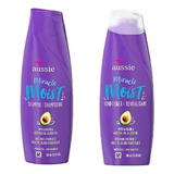 Kit Aussie Miracle Moist Shampoo 360ml E Condicionador 360ml