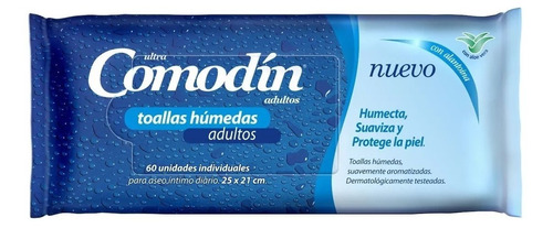 Toallitas Húmedas Para Adultos Comodin 60 Unidades