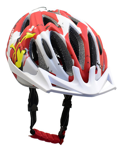 Casco Mtb Raleigh Modelo R-100 Nene S 50/54cm Blanco Rojo