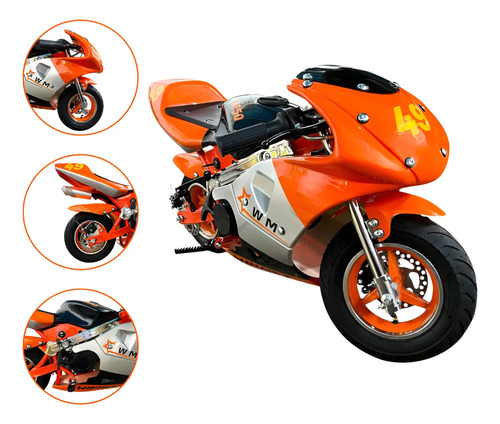 Mini Moto Deportiva Pocket Infantil Montable Gasolina 50cc | Envío gratis