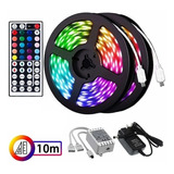 Tira Led Kit 20 Metros Rgb Cadena Luces Con Remoto A