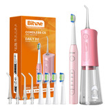 Hilo Dental C5 Y Cepillo De Dientes Electrico D2 Combo, Negr