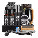 11 En 1 Kit De Crecimiento De Barba Para Hombre 2 Sets