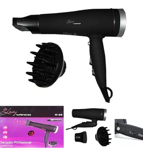 Secador De Pelo Profesional Ionico Winco 2000 Watt Envgratis