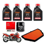 Kit Service Honda Cbr 600 F4 Motul 7100 Filtros Sia++