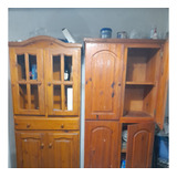 Muebles De Pino Usado. Tipo Despenscero Y Mueble De Cocina