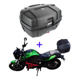 Parrilla Para Moto Dominar 250 Y Top Case 47 Lt Con Respaldo