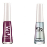 Vino 5 Free Y Top Coat Holografico Avon Larga Duracion Set