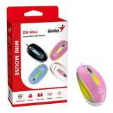 Mini Mouse Genius Dx-mini Usb Luz Rgb Rosado 