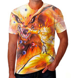 Camisa Camiseta Kurama Raposa De Nove Caldas Naruto 12