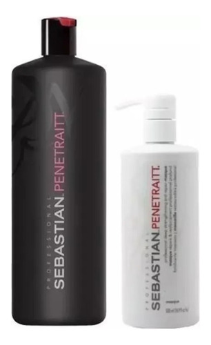 Kit Sebastian Penetraitt Shampoo 1000ml E Máscara 500ml