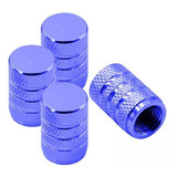 3 X 4 Uds Tapas De Válvula De Neumático Cubiertas Azul