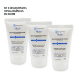 Kit Com 03 Desodorantes Antialérgico Em Creme Alergoshop