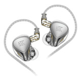 Audífonos In-ear Kz Zex Pro Pearl Perla Plata Sin Micrófono