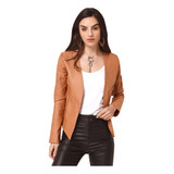 Chaqueta Blazer Saco Eco Cuero Nuevo Mujer Fiesta Nofret