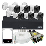 Kit Intelbras 6 Câmeras Vhc 1120 20m Dvr De 8 Canais Hd 1tb