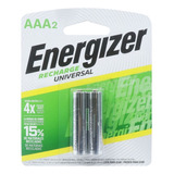 Pila Recargable Aaa Energizer Nh12bp-2a 2pzas 09800340