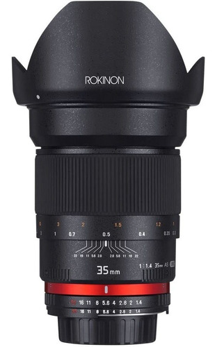 Lente Asferica Rokinon Ae35m-c De 35 Mm F1.4 Para Canon Ef