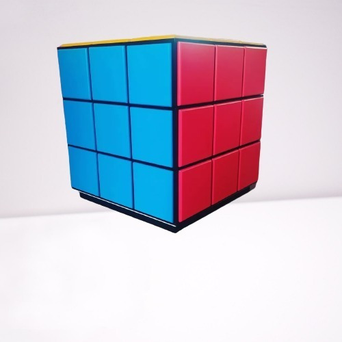 Cajonera Giratoria De Madera En Forma De Cubo De Rubik