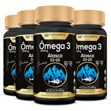 Kit 4x Omega 3 Concentrado Importado Do Alasca 60caps