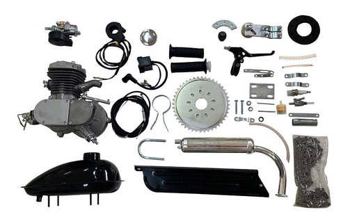 Kit Completo Motor P/ Bicicleta Motorizada 80cc Frete Grátis