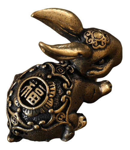 Estatua De Conejo Pequeño De Cobre, Figuras De Conejo