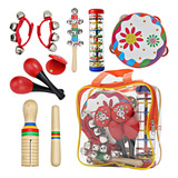 Juego Musical Para Ninos, Instrumentos De Percusion, 12 Unid