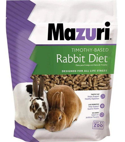 Mazuri Timothy Rabbit Diet 2.5 Kg Mazuri Alimento De Conejo