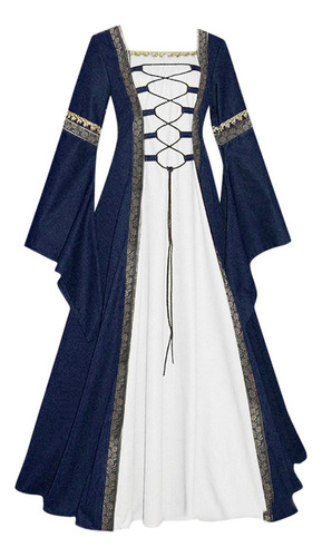 Vestido Vintage Celta Medieval Renacentista Largo Hasta