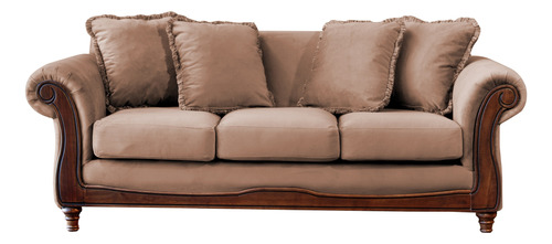 Sofa  Rimini 3 Cuerpos Tela Velvet - Latam Home