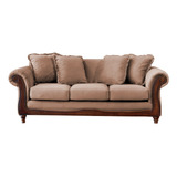 Sofa  Rimini 3 Cuerpos Tela Velvet - Latam Home