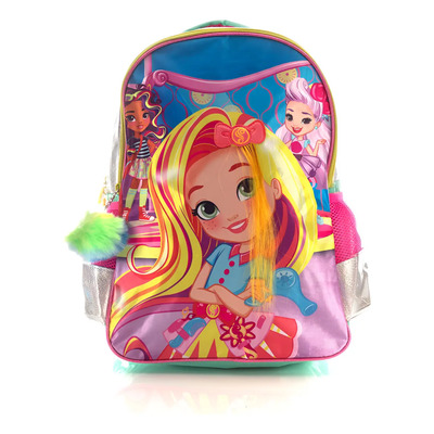 Mochila Sunny Day Sunny Color Rosa Diseño De La Tela Holographic Pu & Satin