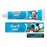 Oral B Kids X12 Pasta Dental Fluor Niños Disney 50gr Vto.