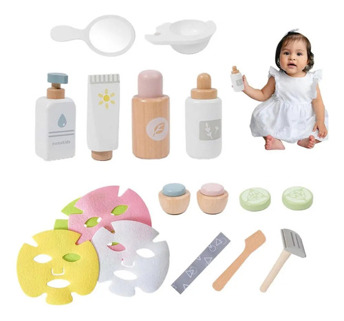 Set De Juguetes De Maquillaje De Tocador Para Niñas, 17 Piez