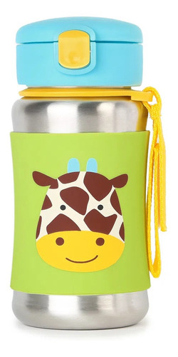 Garrafa Térmico Infantil Com Canudo 350ml Girafa Skip Hop