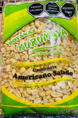 Kurumaya Botana Cacahuate Sin Piel 900g Varios Sabores